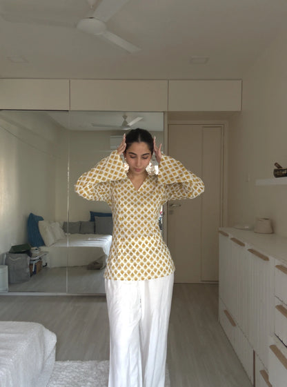 Gunjan bell sleeves kurti